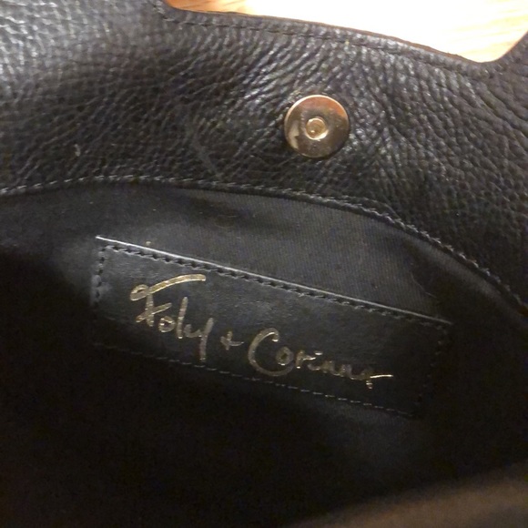 Foley and Corinna black mini leather purse - Picture 3 of 6